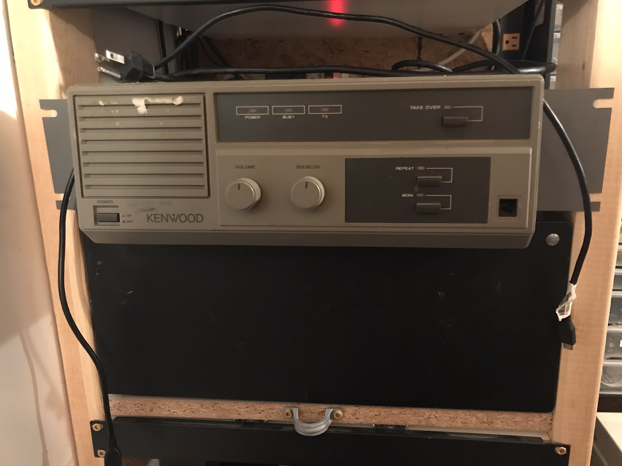 TKR-820 and CDR500 on a shelf
